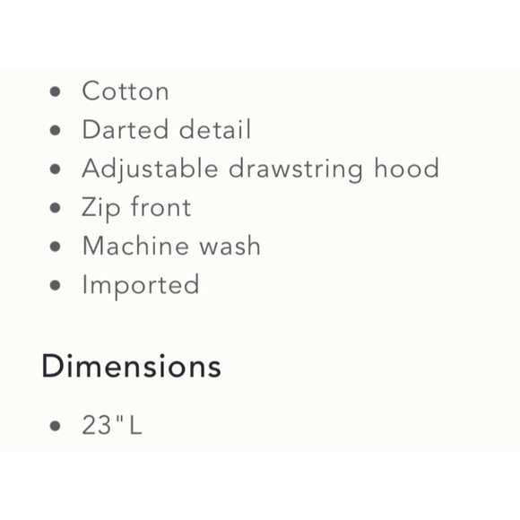 Anthropologie Maeve Cary Darted Zip-Up Hoodie NWT Size Large and Xtra Small - Picture 14 of 15